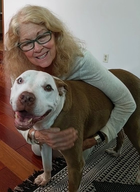Sunnycrest team member with a happy canine patient